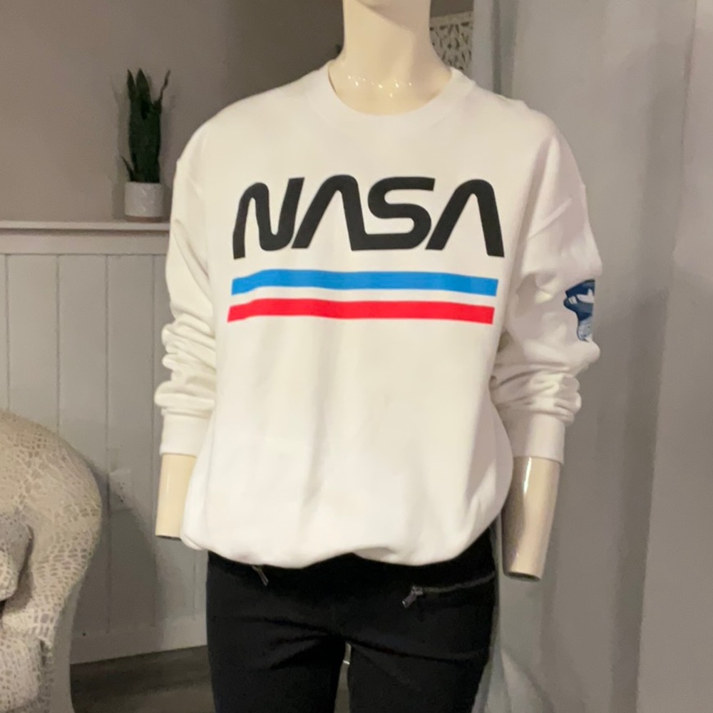 NASA medium white sweater